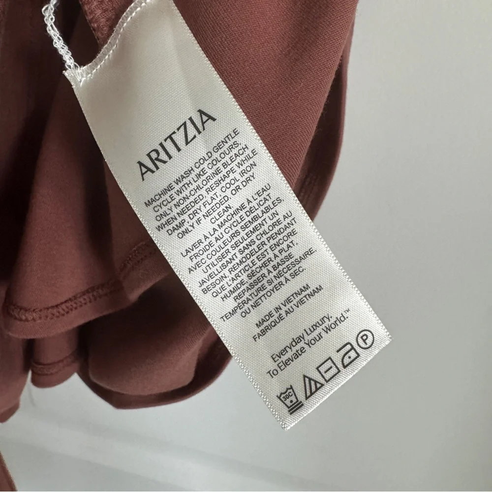 Aritzia Wilfred Saturn Mini Wrap Dress small - Picture 6 of 9